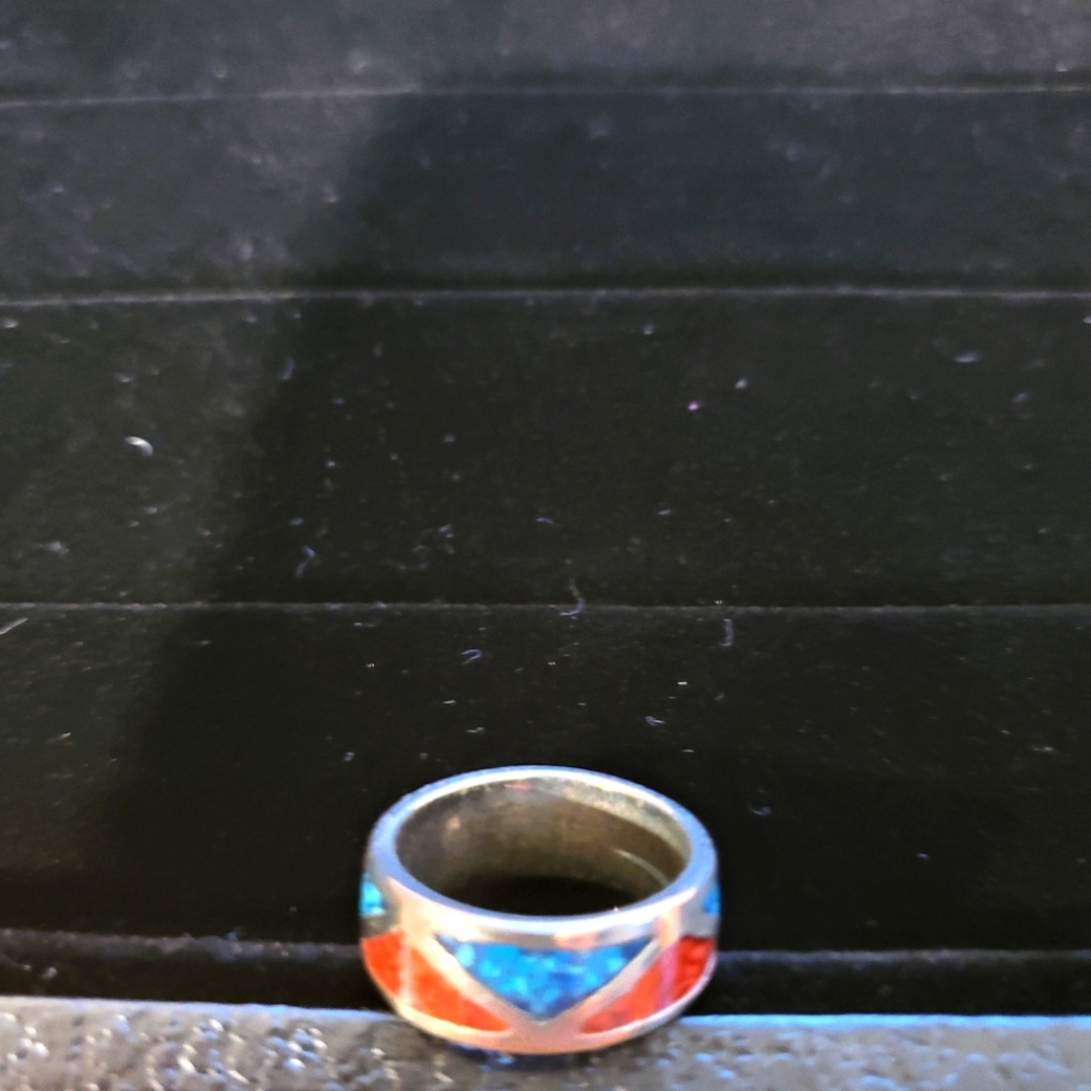 Colorful Geometric Women's Ring Size 5